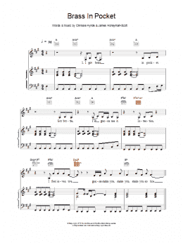page one of Brass In Pocket (Piano, Vocal & Guitar Chords)