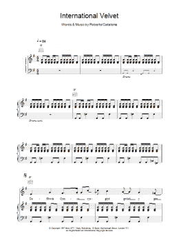 page one of International Velvet (Piano, Vocal & Guitar Chords)