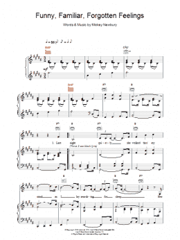 page one of Funny Familiar Forgotten Feelings (Piano, Vocal & Guitar Chords)
