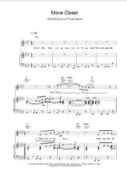 page one of Move Closer (Piano, Vocal & Guitar Chords)