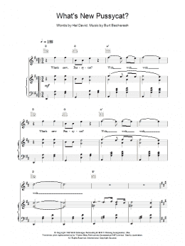 page one of What's New Pussycat (Piano, Vocal & Guitar Chords)