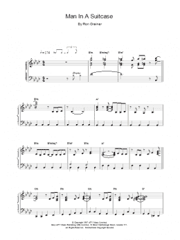 page one of Man In A Suitcase (Piano Solo)