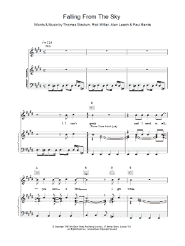 page one of Falling From the Sky (Piano, Vocal & Guitar Chords)