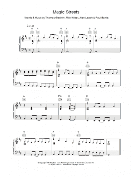 page one of Magic Streets (Piano, Vocal & Guitar Chords)