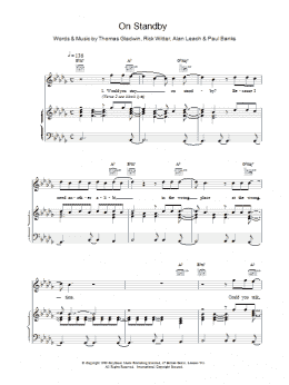 page one of On Standby (Piano, Vocal & Guitar Chords)