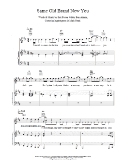 page one of Same Old Brand New You (Piano, Vocal & Guitar Chords)