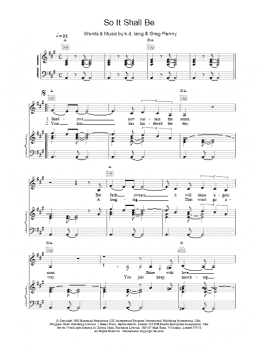 page one of So It Shall Be (Piano, Vocal & Guitar Chords)