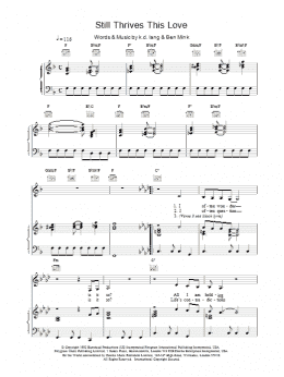 page one of Still Thrives This Love (Piano, Vocal & Guitar Chords)