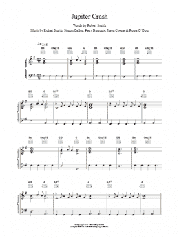 page one of Jupiter Crash (Piano, Vocal & Guitar Chords)
