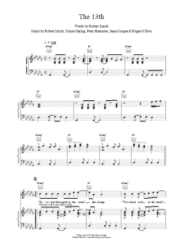 page one of The 13th (Piano, Vocal & Guitar Chords)