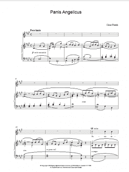page one of Panis Angelicus (Piano & Vocal)