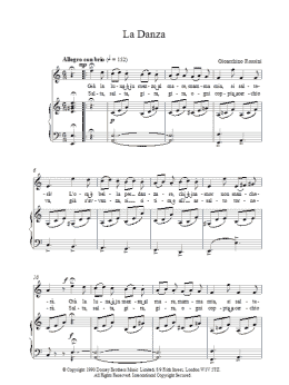 page one of LaDanza (Piano, Vocal & Guitar Chords)