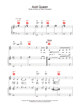 page one of Acid Queen (Piano, Vocal & Guitar Chords)