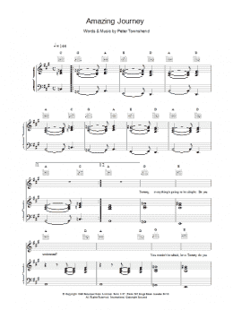 page one of Amazing Journey (Piano, Vocal & Guitar Chords)