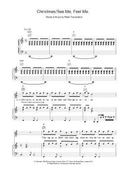 page one of Christmas/See Me Feel Me (Piano, Vocal & Guitar Chords)