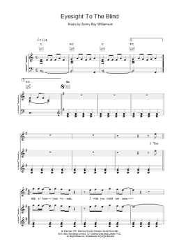 page one of Eyesight To The Blind (Piano, Vocal & Guitar Chords)