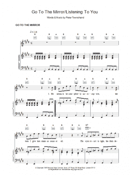 page one of Go To The Mirror (Piano, Vocal & Guitar Chords)