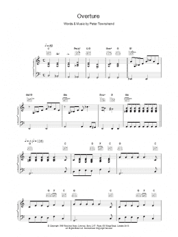 page one of Overture (Piano, Vocal & Guitar Chords)