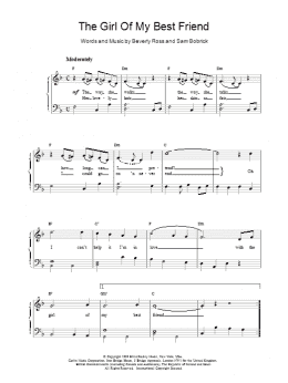 page one of The Girl Of My Best Friend (Easy Piano)