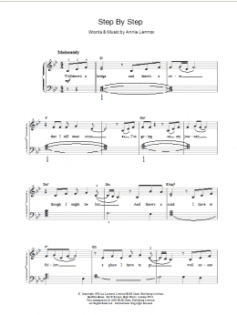 page one of Step By Step (Piano, Vocal & Guitar Chords)