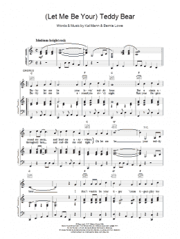page one of (Let Me Be Your) Teddy Bear (Piano, Vocal & Guitar Chords)