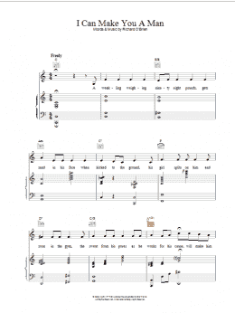 page one of I Can Make You A Man (Piano, Vocal & Guitar Chords)