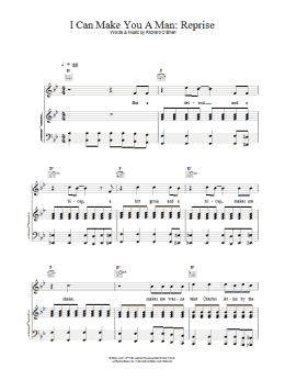 page one of I Can Make You A Man (Reprise) (Piano, Vocal & Guitar Chords)