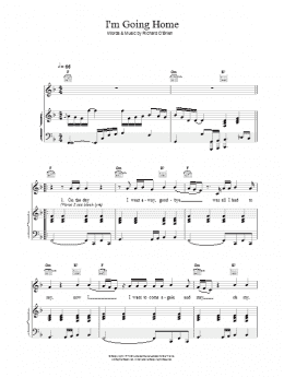 page one of I'm Going Home (Piano, Vocal & Guitar Chords)