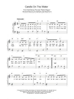 page one of Candle On The Water (from Pete's Dragon) (Piano Solo)