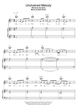page one of Unchained Melody (Piano, Vocal & Guitar Chords)