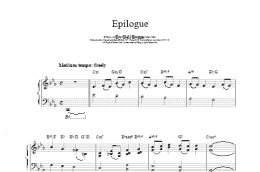 page one of Epilogue (Piano Solo)