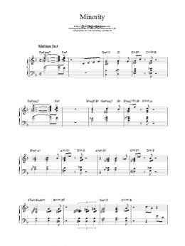 page one of Minority (Piano Solo)