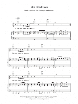 page one of Take Good Care (Piano, Vocal & Guitar Chords)