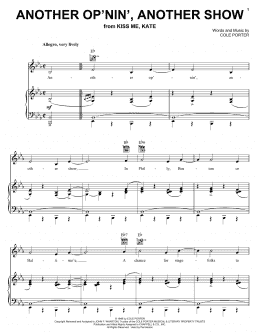 page one of Another Op'nin', Another Show (from Kiss Me, Kate) (Piano, Vocal & Guitar Chords (Right-Hand Melody))