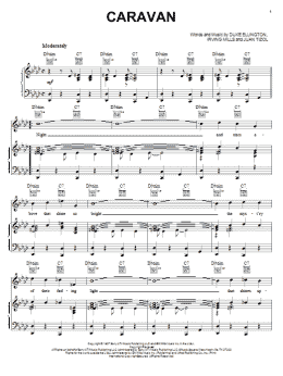 page one of Caravan (Piano, Vocal & Guitar Chords (Right-Hand Melody))