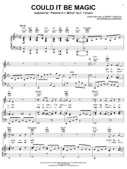 page one of Could It Be Magic (Piano, Vocal & Guitar Chords (Right-Hand Melody))