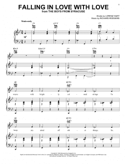 page one of Falling In Love With Love (from Cinderella) (Piano, Vocal & Guitar Chords (Right-Hand Melody))