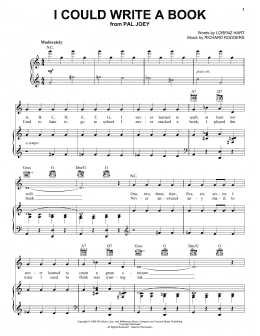 page one of I Could Write A Book (Piano, Vocal & Guitar Chords (Right-Hand Melody))