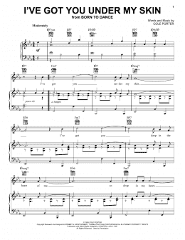 page one of I've Got You Under My Skin (Piano, Vocal & Guitar Chords (Right-Hand Melody))