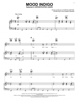 page one of Mood Indigo (Piano, Vocal & Guitar Chords (Right-Hand Melody))