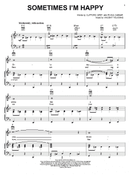 page one of Sometimes I'm Happy (Piano, Vocal & Guitar Chords (Right-Hand Melody))
