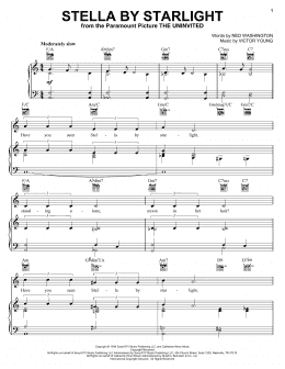 page one of Stella By Starlight (Piano, Vocal & Guitar Chords (Right-Hand Melody))