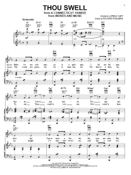 page one of Thou Swell (Piano, Vocal & Guitar Chords (Right-Hand Melody))