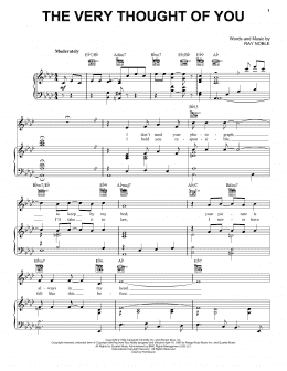 page one of The Very Thought Of You (Piano, Vocal & Guitar Chords (Right-Hand Melody))