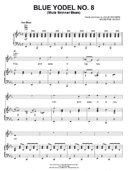 page one of Blue Yodel No. 8 (Mule Skinner Blues) (Piano, Vocal & Guitar Chords (Right-Hand Melody))