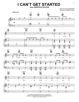 page one of I Can't Get Started With You (Piano, Vocal & Guitar Chords (Right-Hand Melody))