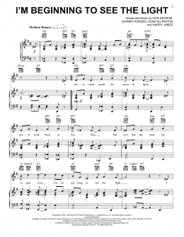 page one of I'm Beginning To See The Light (Piano, Vocal & Guitar Chords (Right-Hand Melody))