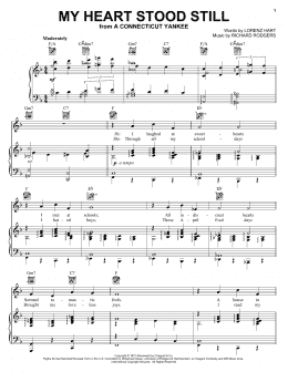 page one of My Heart Stood Still (Piano, Vocal & Guitar Chords (Right-Hand Melody))