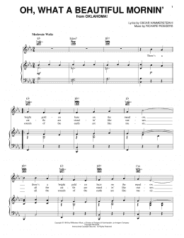 page one of Oh, What A Beautiful Mornin' (from Oklahoma!) (Piano, Vocal & Guitar Chords (Right-Hand Melody))