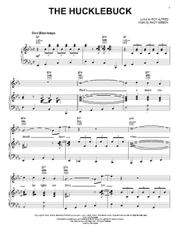 page one of The Hucklebuck (Piano, Vocal & Guitar Chords (Right-Hand Melody))